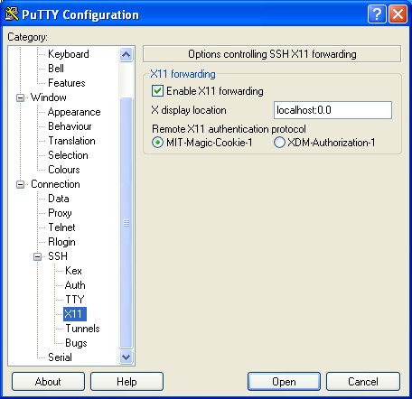 xming putty cannot open display